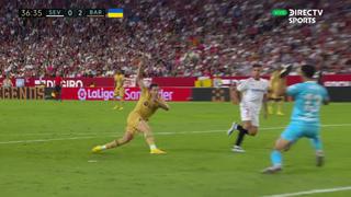 Gol de Lewandowski tras asistencia de Koundé para el 2-0 de Barcelona vs. Sevilla [VIDEO]
