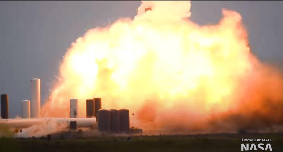 Sigue la mala racha para SpaceX. La nave Starship SN4 de SpaceX, que llevará astronautas a Marte, estalló durante las pruebas. (YouTube)