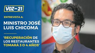 José Luis Chicoma: “La recuperación de los restaurantes va a tomar 3 o 4 años” (VIDEO)
