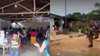 Policía irrumpe en iglesia evangélica donde adultos y niños participaban en culto sin mascarillas en Pucallpa