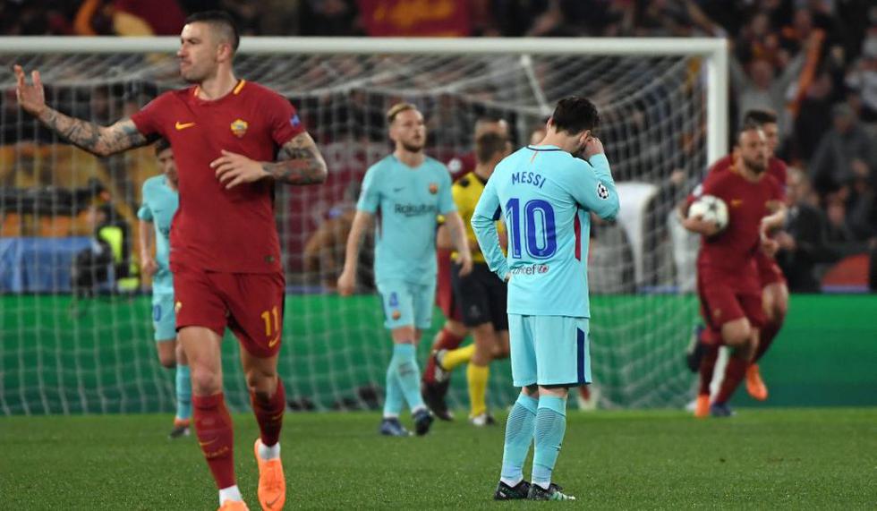 Barcelona perdió en cuartos de final de la Champions League frente a la Roma. (AFP)