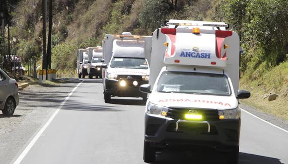 Áncash: 10 ambulancias llegaron para reforzar atención médica por COVID-19