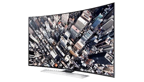 Samsung y su televisor curvo. (Difusión)