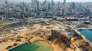 Líbano: La explosión de Beirut generó un cráter de 43 metros de profundidad