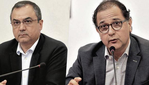 Los ministros Carlos Oliva (MEF) y Francisco Ísmodes (Minem), así como el premier Del Solar han descartado sus renuncias. (GEC)