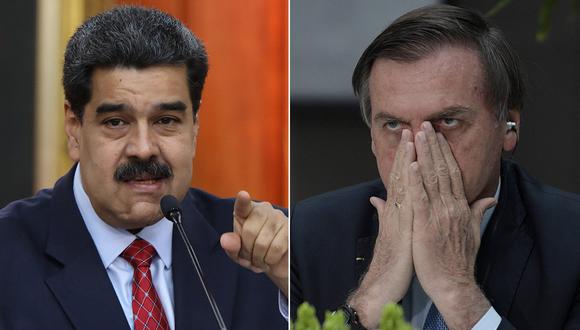 Nicolás Maduro dijo Jair Bolsonaro es el culpable de los incendios en la Amazonía. (Foto: EFE/AFP)