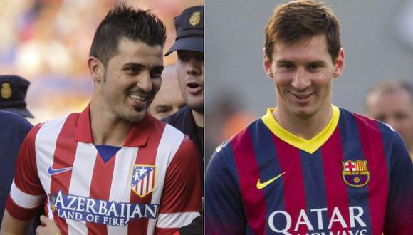 David Villa enfrentará a Lionel Messi y al resto de sus excompañeros en la ida por al Supercopa española. (EFE/AP)