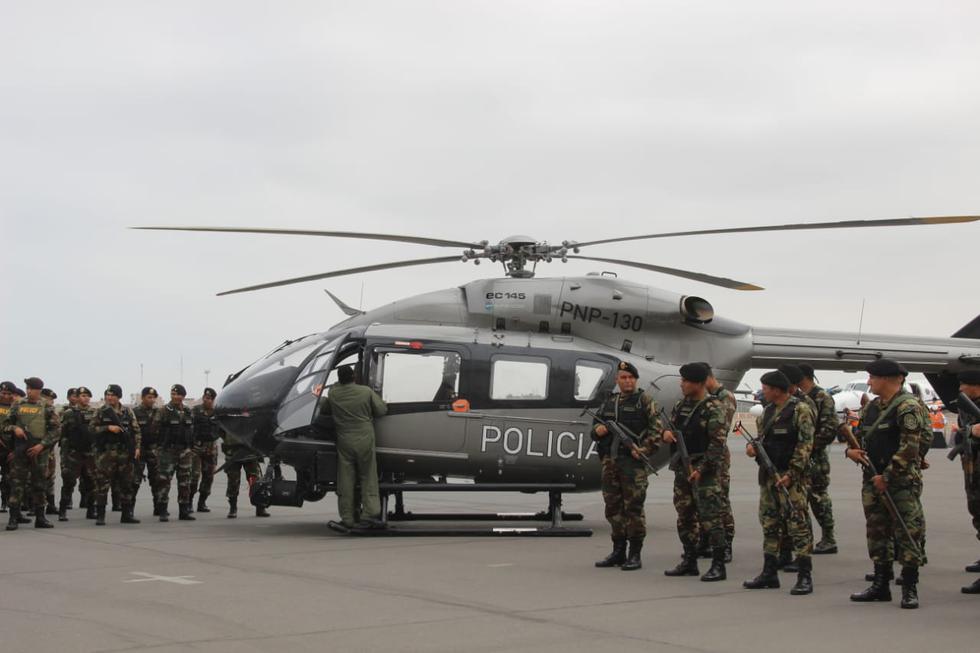 El helicóptero será utilizado para el patrullaje aéreo. (ALAN BENITES)
