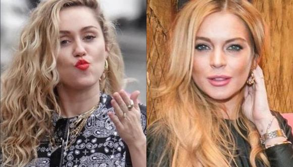 Miley Cyrus defendió de las críticas el nuevo reality de Lindsay Lohan en MTV. (Foto: Composición)