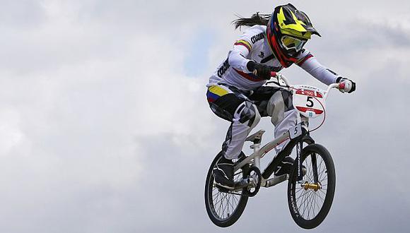 Colombiana Mariana Pajón destacó en Women Elite. (Reuters)