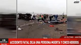 Ancón: un muerto dejó choque entre bus y minivan en la Panamericana Norte