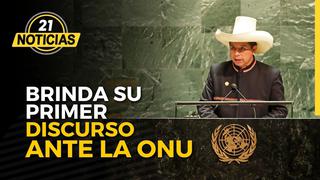 Presidente Castillo brinda su primer discurso en la ONU