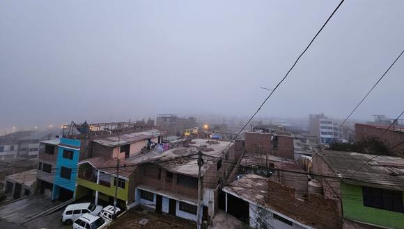 Fuerte neblina en la mañana de hoy, domingo 25 de febrero (Foto: Senamhi).