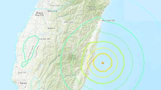 Sismo de magnitud 6,6 sacude la costa de Taiwán