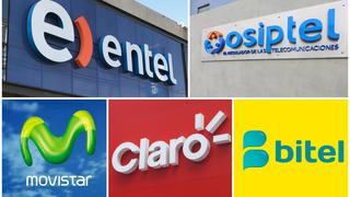 Osiptel impone y confirma multas por S/ 4.11 millones a las cuatro principales operadoras del país