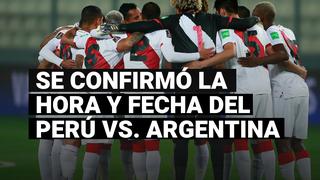 FPF confirmó la hora y fecha del Perú vs. Argentina por Eliminatorias Qatar 2022