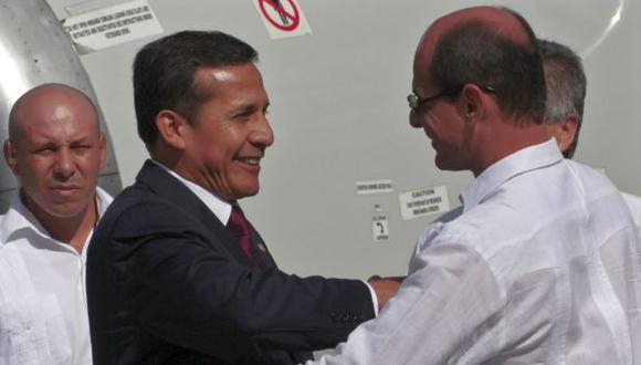 VISITA CLAVE. Presidente Humala cumplirá actividades en Cuba y visitaría a su amigo Chávez. (Rueters)