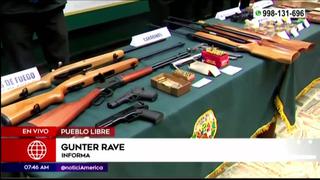 Pueblo Libre: Policía Nacional incauta 14 armas de fuego entre escopetas, pistolas y municiones