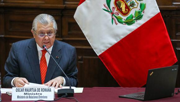 Óscar Maúrtua se presentó ante la comisión de Relaciones Exteriores. (Foto: archivo Cancillería)