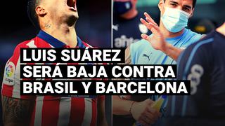 Luis Suárez dio positivo a la prueba de coronavirus y será baja en Uruguay y Atlético de Madrid