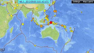 Terremoto de 6 grados remeció Indonesia