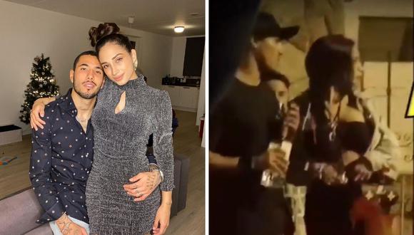Valery Revello, esposa del futbolista Sergio Peña, fue captada ingresando a un hotel con un tablista. (Foto: Instagram / captura Willax Tv)