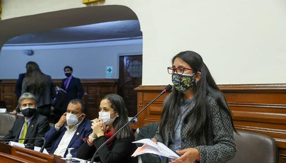 Ruth Luque señaló que no apoyarán la censura contra Maraví. (Foto: Congreso)