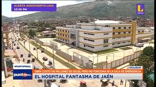 El nuevo hospital de Jaén, un edificio de S/ 150 millones que aún no entra en funciones