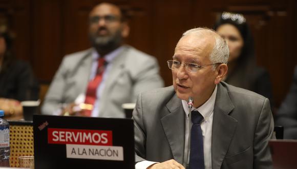 El ministro de Educación, Óscar Becerra, se presentó ante la Comisión de Educación del Parlamento. (Foto: Congreso de la República)