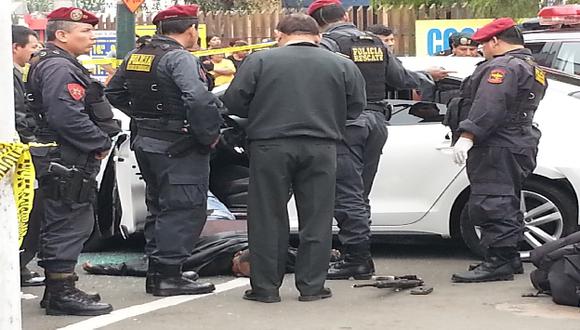 Hampón abatido. Víctor Palomino disparó con un fusil FAL contra los policías en San Miguel. (Shirley Ávila)