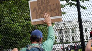 Protestas vuelven al centro de Washington sin poder llegar a la Casa Blanca [FOTOS]