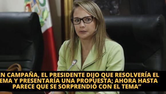 Luciana León: “PPK quiere patear el tablero al Congreso”. (Piko Tamashiro/Perú21)