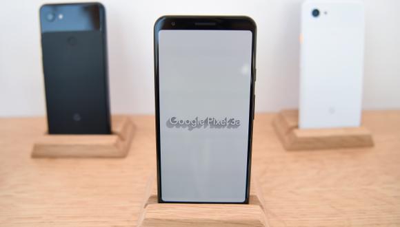 Los nuevos teléfonos Google Pixel 3a se muestran durante la conferencia de Google I / O en el Anfiteatro Shoreline en Mountain View. (Foto: AFP)