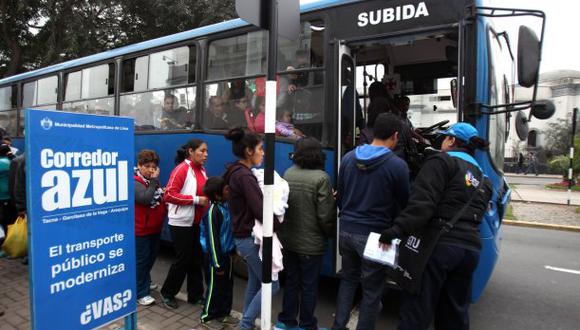 Precios de los pasajes en los Corredores Complementarios subirán desde el miércoles 11 de mayo. (Foto: andina)