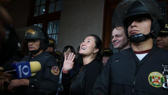 Keiko Fujimori cumplía una orden de prisión preventiva en el marco del caso Odebrecht. (Foto: GEC)