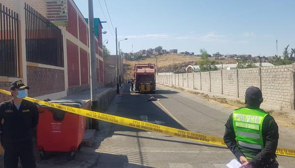 Arequipa: el conductor del camión compactador de basura fue identificado como Lucio Santos Ramos Esteban. (Foto: GEC)