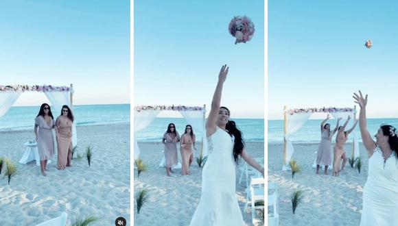Alejandra Baigorria bromeó con la canción "El anillo" de JLo en la boda de la mamá de su pareja, Said Palado. (Foto: Instagram / @alejandrabaigorria).