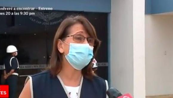 Pilar Mazzetti viajó a Tacna para descentralizar ayuda a pacientes de coronavirus. (Captura)