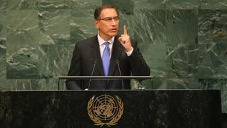 Vizcarra en la ONU: “Culminaré mi Gobierno y entregaré el mando a mi sucesor el 28 de julio del 2021”