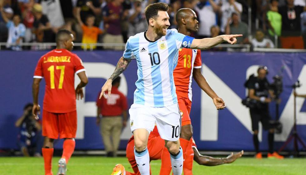 Argentina goleó 5-0 a Panamá con triplete de Lionel Messi por la Copa América Centenario. (Reuters)
