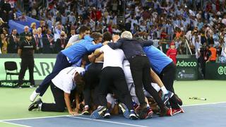 Argentina venció 3-2 a Croacia y logró su primera Copa Davis [Fotos]