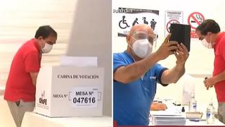 Elecciones 2021: Miembro de mesa se toma selfie mientras sufragaba Yonhy Lescano