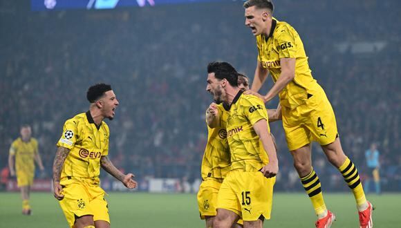Borussia Dortmund vence 1-0 al PSG. (Foto:  Miguel MEDINA / AFP)