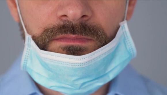 Advierten que personas con barba tienen mayor riesgo de contagiarse de COVID­-19. (Foto INS)