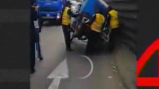 Inspector de tránsito y mototaxista protagonizan bochornoso enfrentamiento en Santa Anita [VIDEO]
