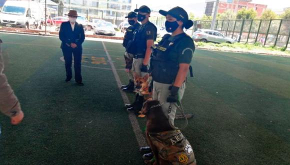 Cusco: Conforman brigada canina para reforzar seguridad y control en penal de varones de Cusco. (Foto: INPE)