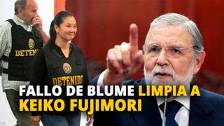 Fallo de Ernesto Blume limpia a Keiko Fujimori de imputación fiscal