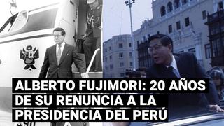 Hace 20 años Alberto Fujimori renunció vía fax a la Presidencia