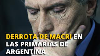 Derrota de Mauricio Macri en las primarias de Argentina