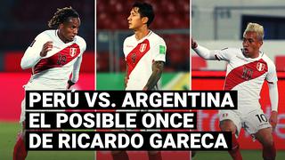 Perú vs. Argentina: el posible once que usará Gareca para el partido en Lima